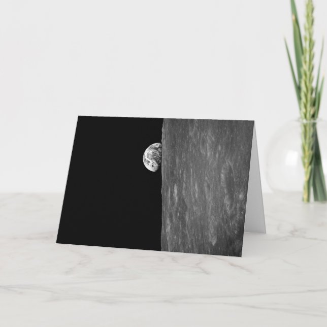 "Earth-Rise," First Photo of this from Space Card (Front)