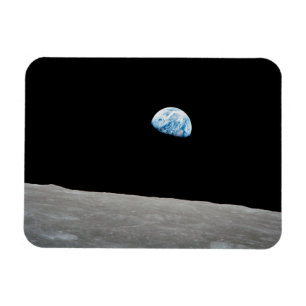 Earth Rising Above The Lunar Horizon. Magnet