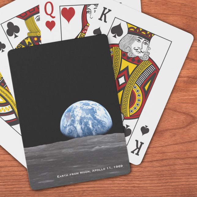 Earth Rising Over Moon, Apollo 11, 1969 Playing Cards (Creator Uploaded)