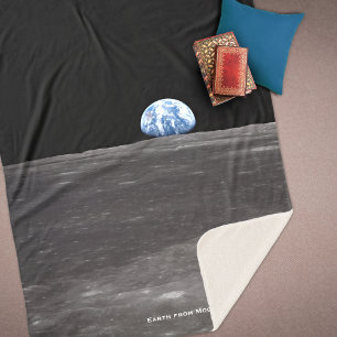 Earth Rising Over Moon, Apollo 11, 1969 Sherpa Blanket