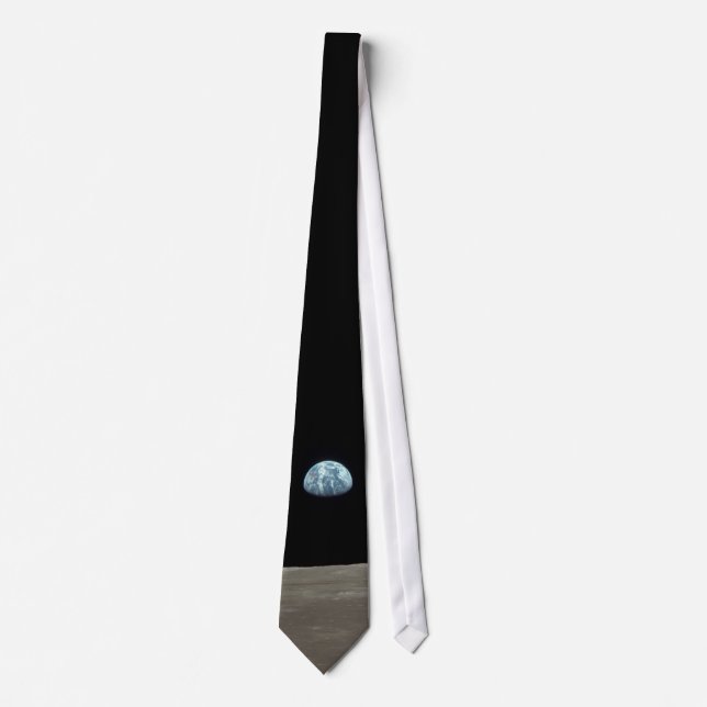 Earth Rising over the Moon Tie (Front)