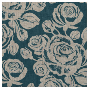 Earth Rose Teal Fabric