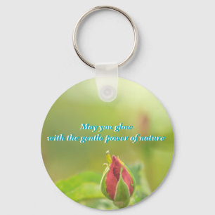 Earth’s Glow and Healing Japanese Flowers/EarthDay Key Ring