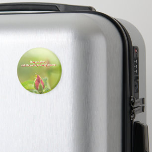 Earth’s Glow and Healing Japanese Flowers/EarthDay Magnet