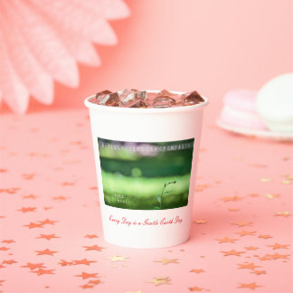 Earth’s Glow and Healing Japanese Flowers/EarthDay Paper Cups