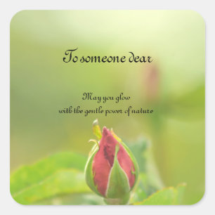 Earth’s Glow and Healing Japanese Flowers/EarthDay Square Sticker