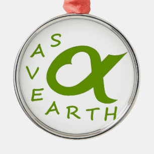 earth save metal ornament
