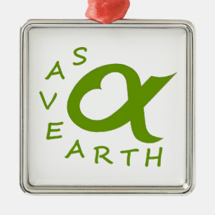 earth save metal ornament