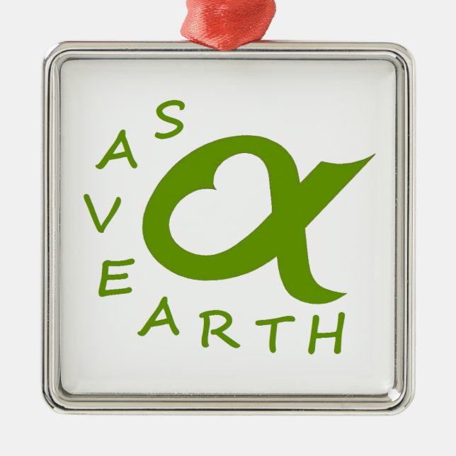 earth save metal ornament (Front)