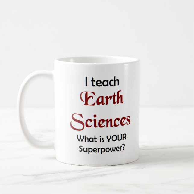 earth sciences teach coffee mug (Left)