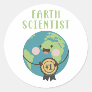 Earth Scientist Classic Round Sticker