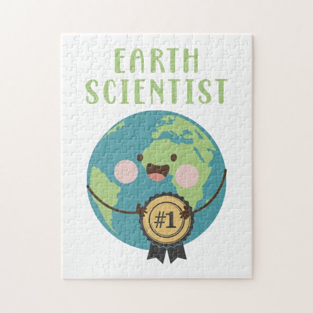 Earth Scientist Jigsaw Puzzle (Vertical)