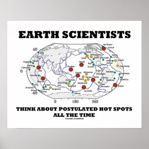 Earth Scientists Think About Postulated Hot Spots Poster