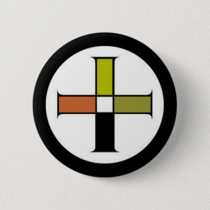 Earth seal 6 cm round badge