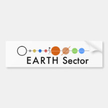 Earth Sector Bumper Sticker