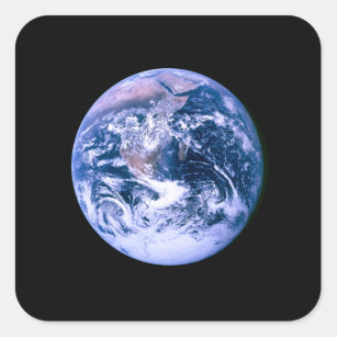 Earth Seen From Space 'Blue Marble' Square Sticker