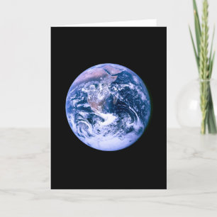 Earth Seen From Space Card