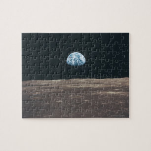 Earth Seen from the Moon Jigsaw Puzzle
