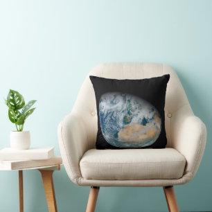 Earth Showing North Africa And Southwestern Europe Cushion