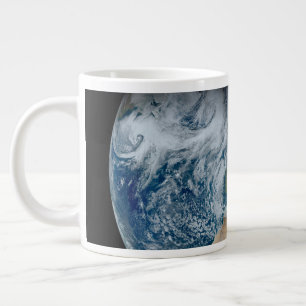 Earth Showing North Africa And Southwestern Europe Large Coffee Mug