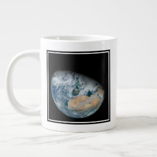 Earth Showing North Africa And Southwestern Europe Large Coffee Mug