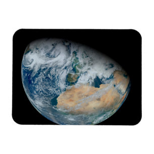 Earth Showing North Africa And Southwestern Europe Magnet