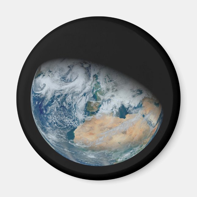 Earth Showing North Africa And Southwestern Europe Magnet (Front)