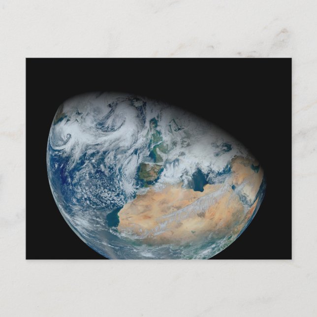 Earth Showing North Africa And Southwestern Europe Postcard (Front)
