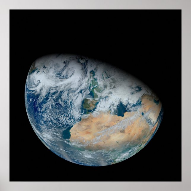 Earth Showing North Africa And Southwestern Europe Poster (Front)