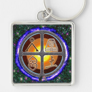 Earth Signs Key Ring