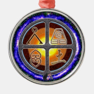 Earth Signs Metal Ornament