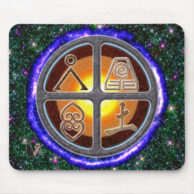 Earth Signs Mouse Pad (Front)