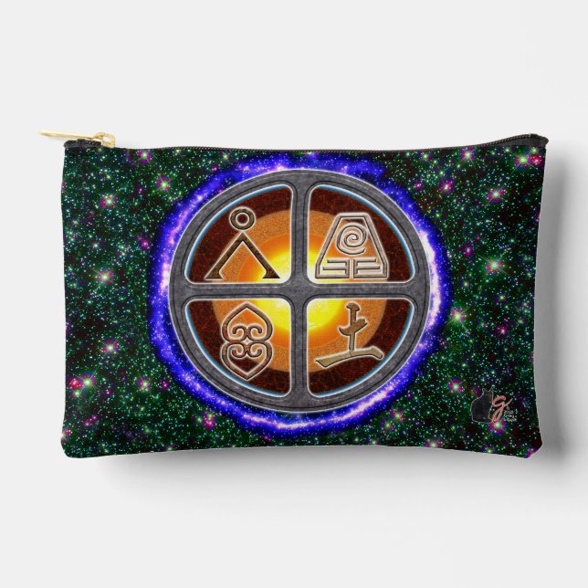 Earth Signs Small Accessory Pouch (Front)