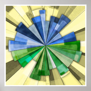 Earth, Sky And Sun Poster