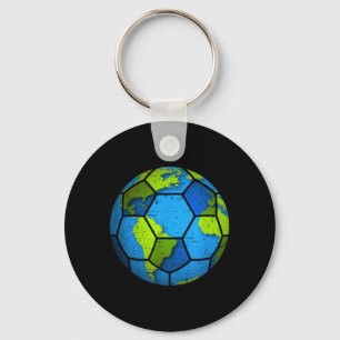 Earth Soccer Ball Earth Day Favours Funny Earth Da Key Ring