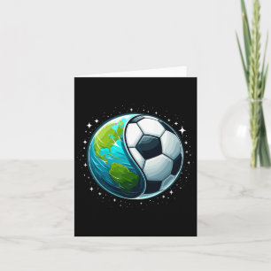 Earth Soccer Earth Day Footll Sports Men Womens Ki Card