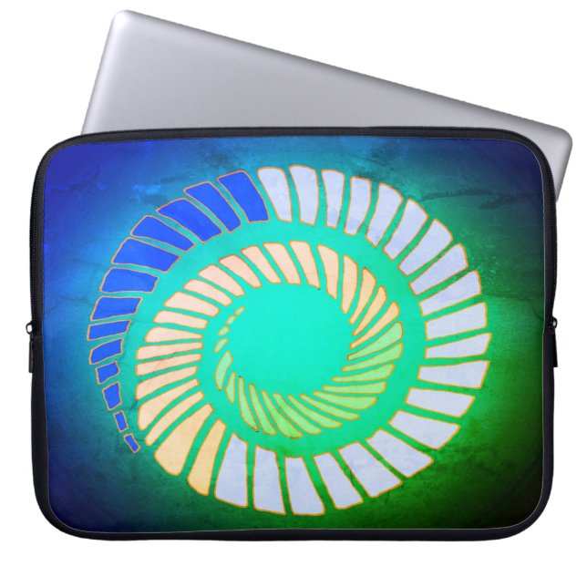 Earth Spiral Laptop Sleeve (Front)