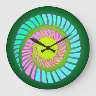Earth Spiral Wall Clock