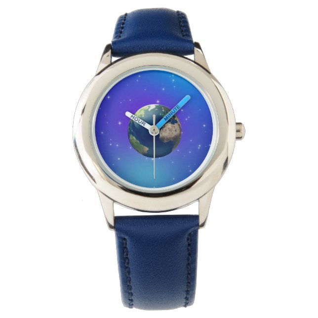 Earth starry sky stylised watch (Front)