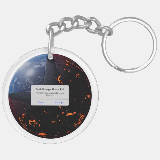 Earth Storage Almost Full Key Ring (Back Left)
