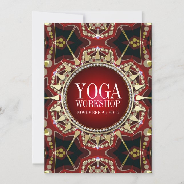 Earth Sun Shine Yoga Workshop Invitation (Front)