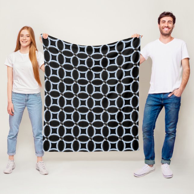 Earth Surface Space Pattern Fleece Blanket (In Situ)