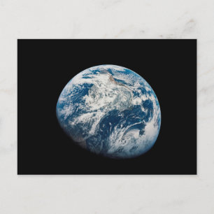 Earth Taken From The Aollo 8 Spacecraft. Postcard