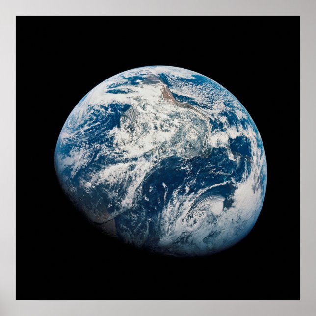 Earth Taken From The Aollo 8 Spacecraft. Poster (Front)