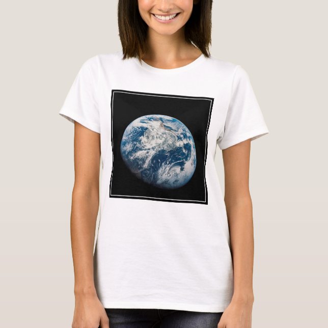 Earth Taken From The Aollo 8 Spacecraft. T-Shirt (Front)