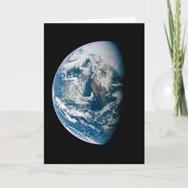 Earth Taken From The Apollo 13 Spacecraft. Card (Front)