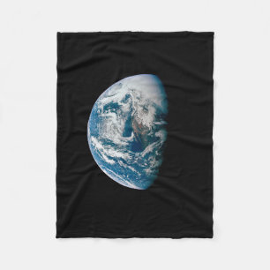 Earth Taken From The Apollo 13 Spacecraft. Fleece Blanket