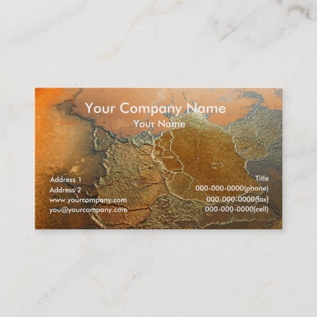 Earth Texture Business Cards (Front)