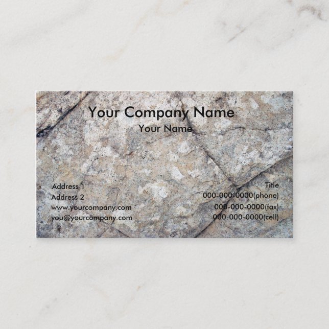 Earth Texture Business Cards (Front)