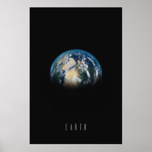 Earth - The Blue Marble and Our Living Home Planet Poster